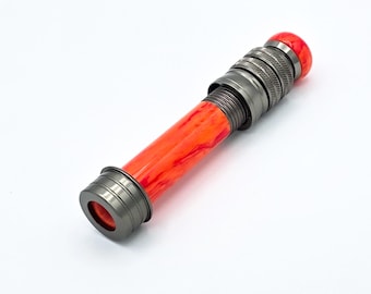 Custom Acrylic Fly Rod Reel Seat + Insert – Solar Flare | Handcrafted Rod Building Component