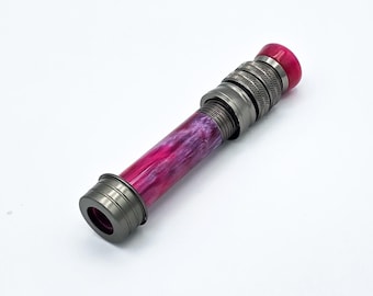 Custom Acrylic Fly Rod Reel Seat + Insert – Wild Berry | Handcrafted Rod Building Component