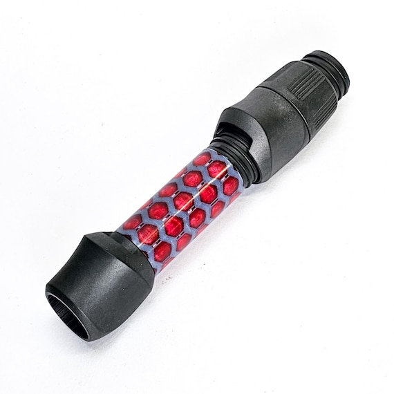 custom made fly rod reel seats REC "AUS" Black Aluminum Braided Reel Seat - ABW12