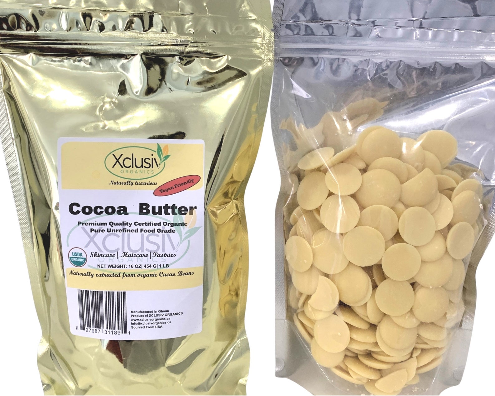 Organic Cocoa Butter Food Grade Edible Keto Vegan Use On Etsy