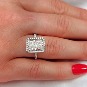 3 Ct Cushion Cut Diamond Vintage Ring, Lab Grown Diamond Ring, IGI CERTIFIED, Diamond Yellow gold Custom made ring, Unique Engagement Ring.
