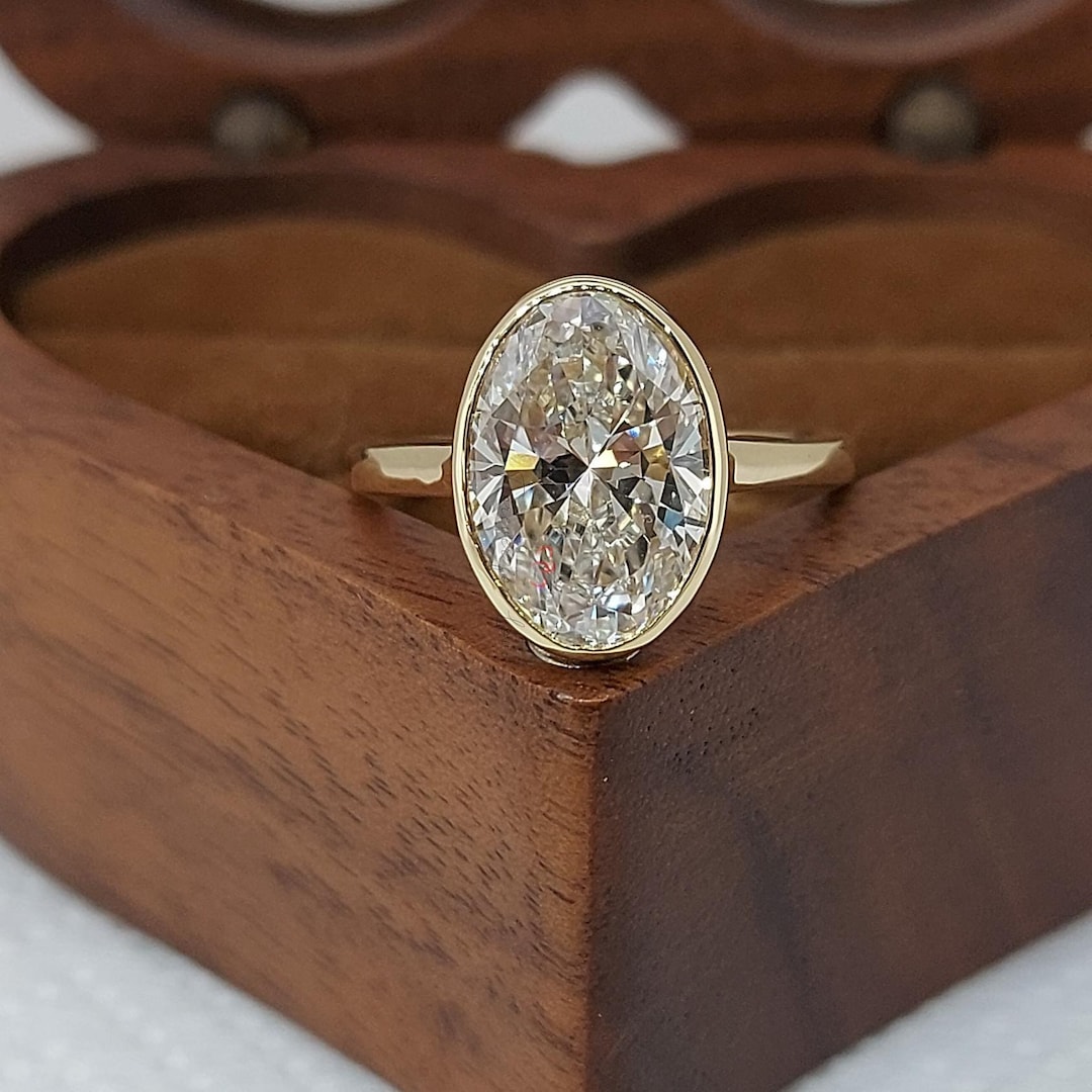 3ct D VVS1 IGI Certified Lab Grown Oval Diamond Engagement Ring Lab ...