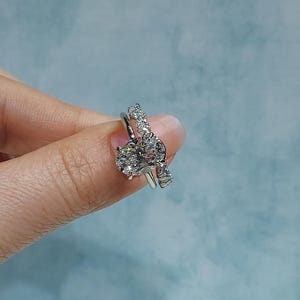 3  Carat Oval Cut Lab Grown Diamond Engagement Ring Bridal Set, E, VVS2 Diamond Ring for Women Anniversary Gift Diamond Ring, sold as set.