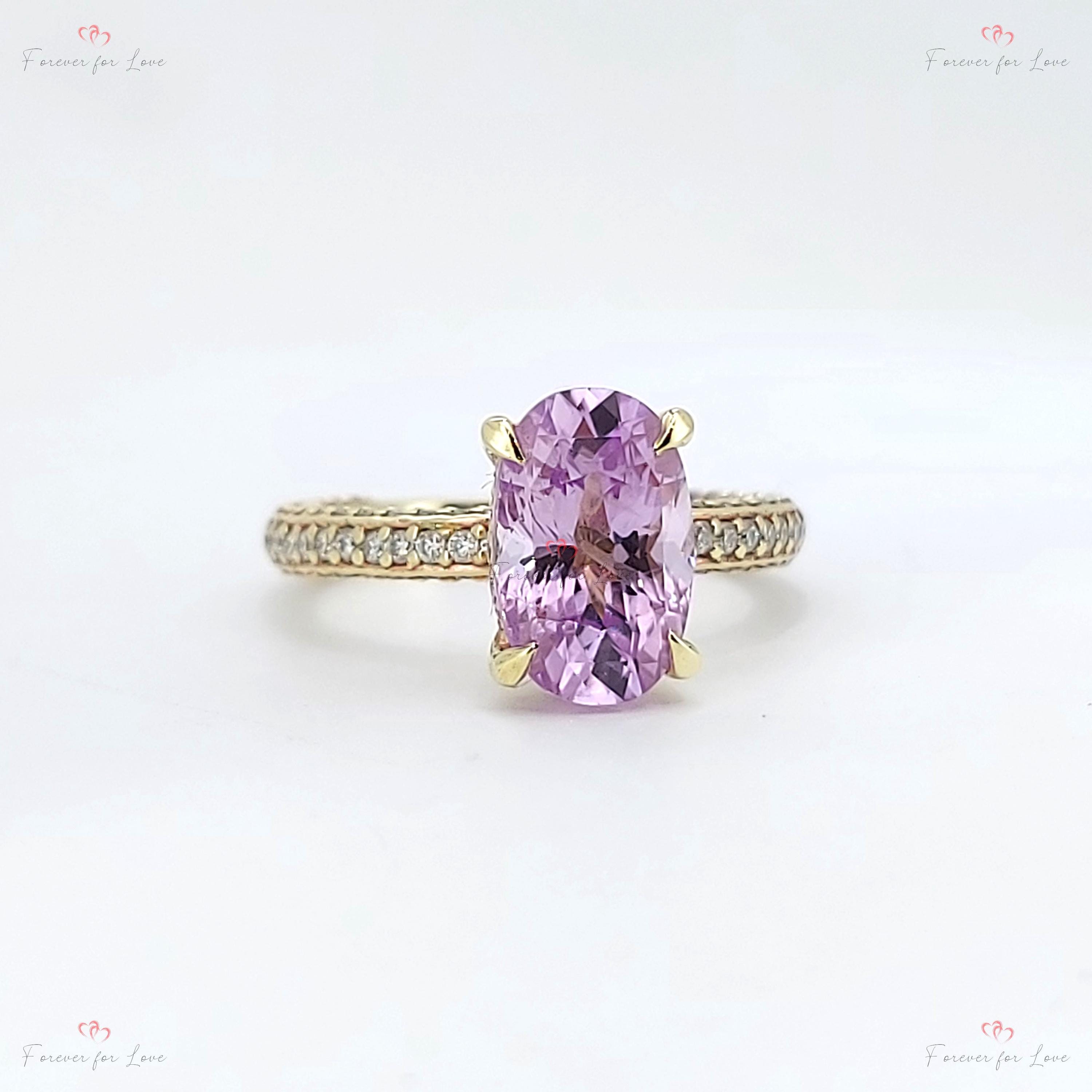 Certified Unheated Ceylon Sapphire Ring