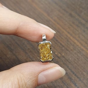 Lab Grown Yellow Cushion cut Diamond Wedding Ring Yellow Gold IGI Certified lab Created Diamond engagement Celebrity cushion Promise Ring