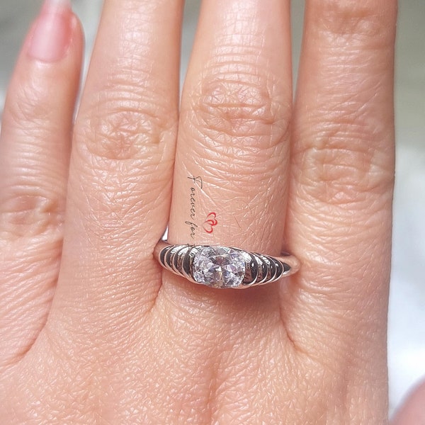 14k Gold Birthstone Signet Ring / Statement Ring for Women / Heirloom Ring / Natural Genuine birthstone Gemstone Ring for Her