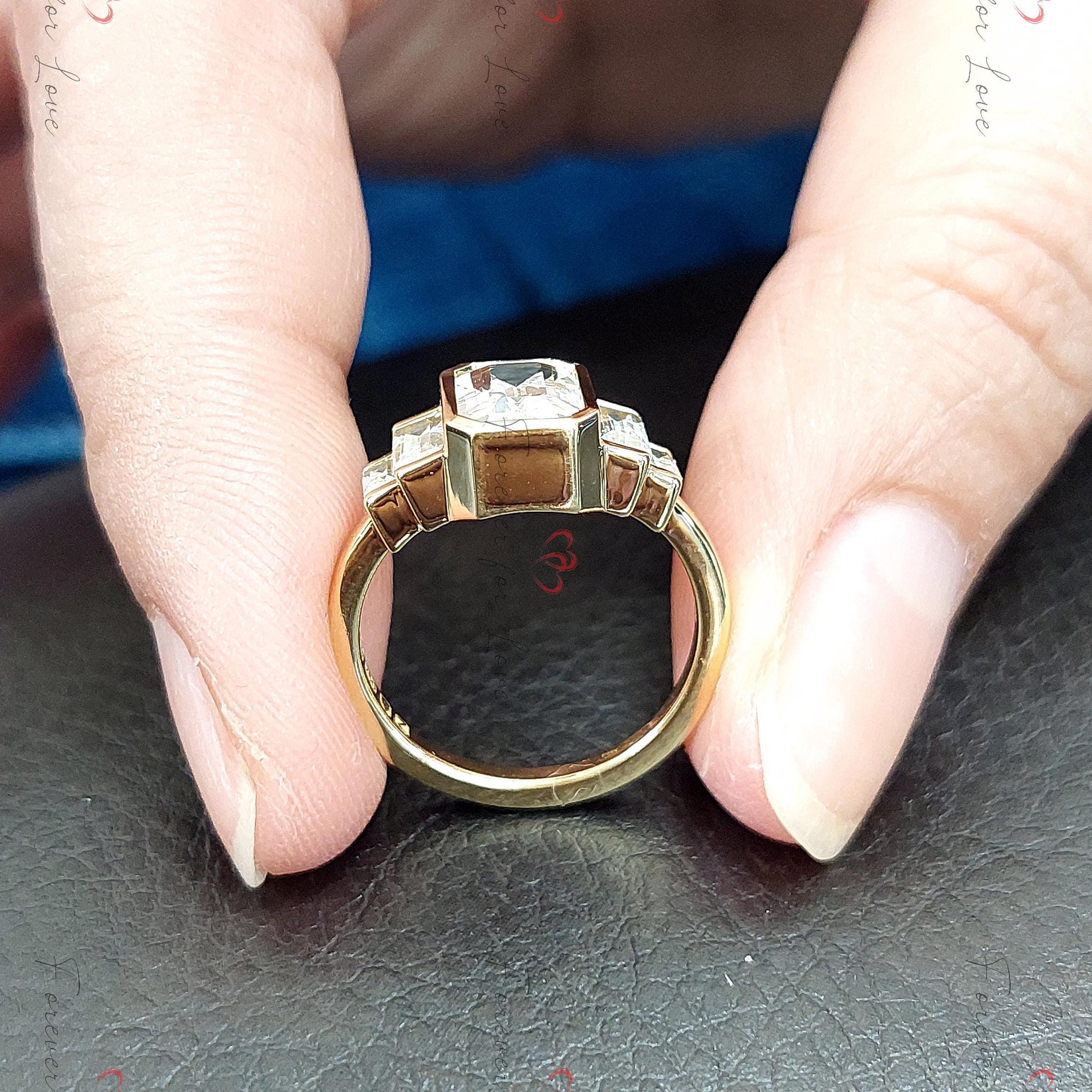 Vintage Baguette Engagement Ring Art Deco Engagement Ring Vintage Baguette Engagement Ring Art Deco Engagement Ring