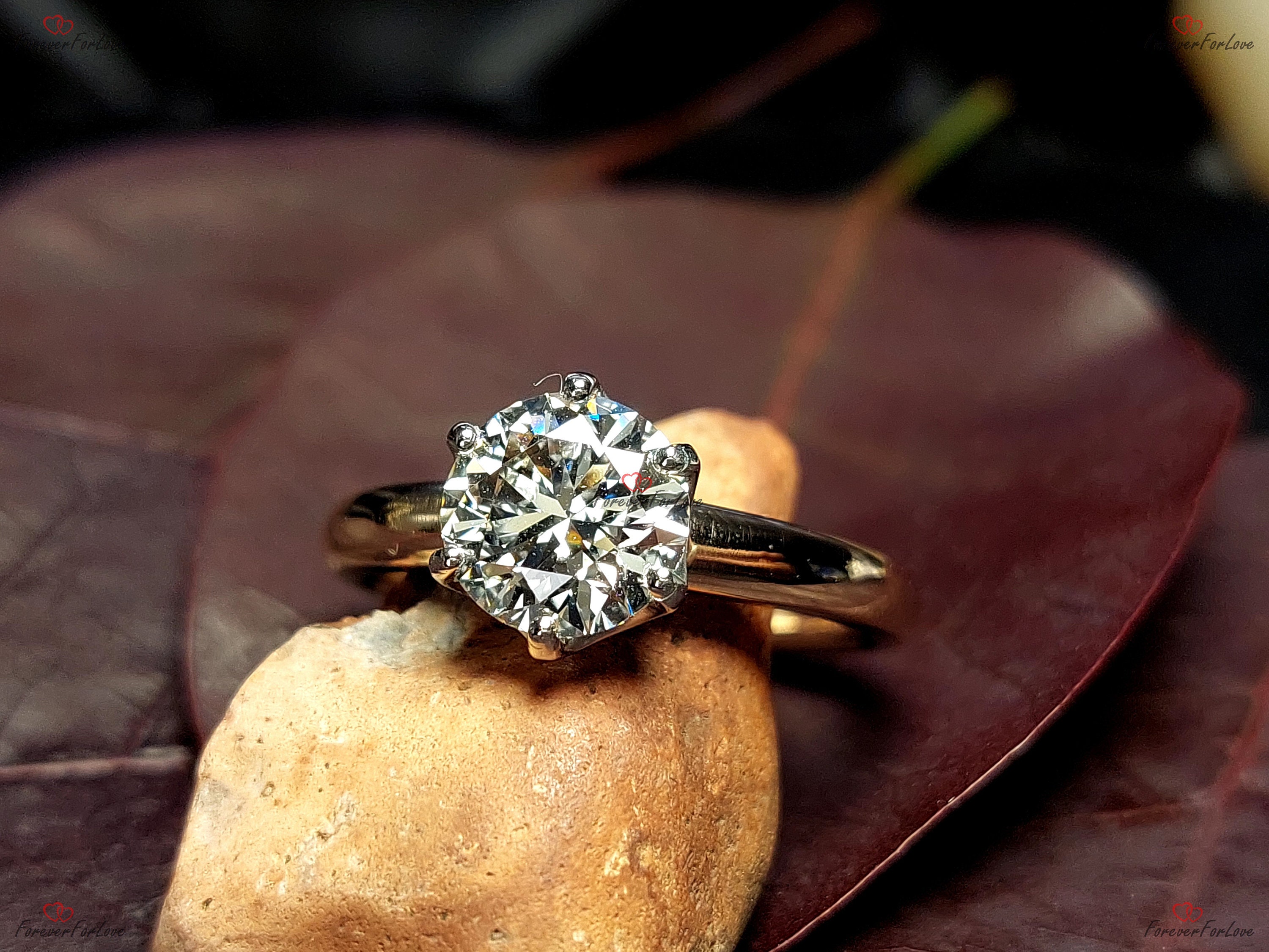 Anillo de compromiso de diamante redondo solitario 1.9CT Certified Lab  creado Brillante corte platino Diamante Compromiso Lab Crecido Anillo de  aniversario - Etsy México, image size:3000x2250