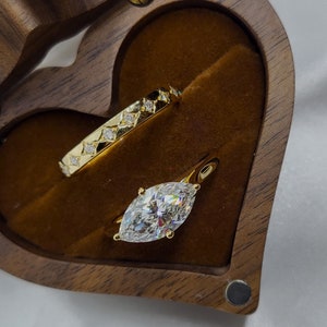 2 Carat Marquise Excellent Cut Diamond Solitaire Engagement Ring, IGI CERTIFIED G Color VVS2 Clarity  , Lab Grown Diamond, 14k Yellow Gold