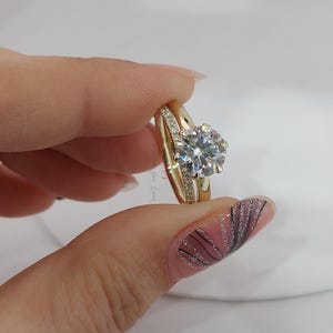 1.5 Carat Round Diamond Solitaire Engagement Ring, IGI CERTIFIED E Color VVS2 Clarity, Round Diamond, Lab Grown Diamond Bridal Gift for her.