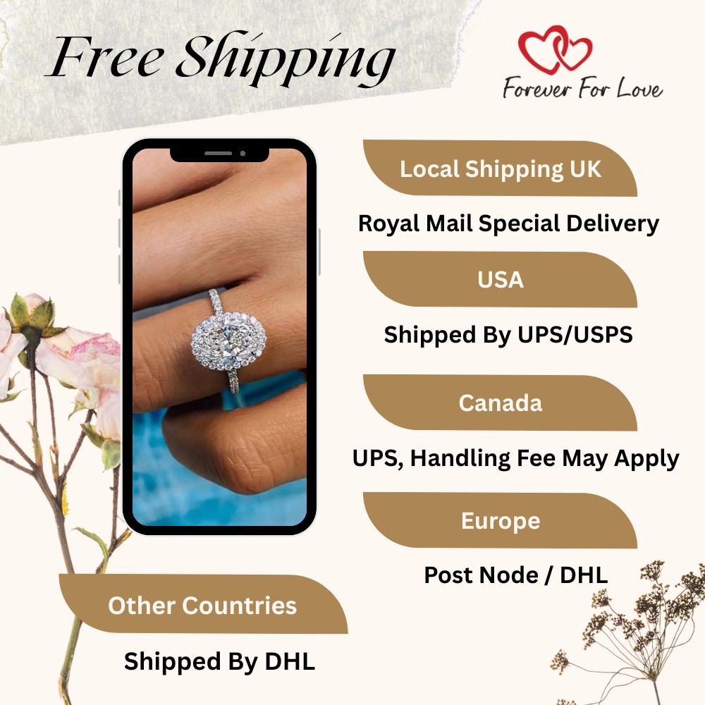 Anillo de compromiso de 2 CT Trilogy, E, VVS2, certificado por IGI, anillo  de diamantes de talla ovalada, anillo de aniversario, anillo de promesa  único, regalo para ella. - Etsy México, image size:1000x1000