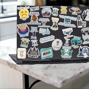 NUOVI DESIGN aggiunti - Set di adesivi HARDY Music: resistenti all'acqua, lavabili a mano