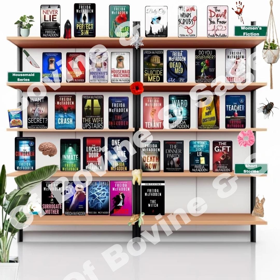 UPDATED Freida Mcfadden Complete Works Checklist, Bookshelf
