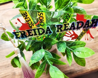 Freida Readah Bookmark, Freida McFadden, Crime Scene, Thriller, Mystery