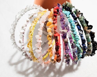 Gemstone Crystal Tiara Headband: Hand Wrapped Satin, Healing Crystals