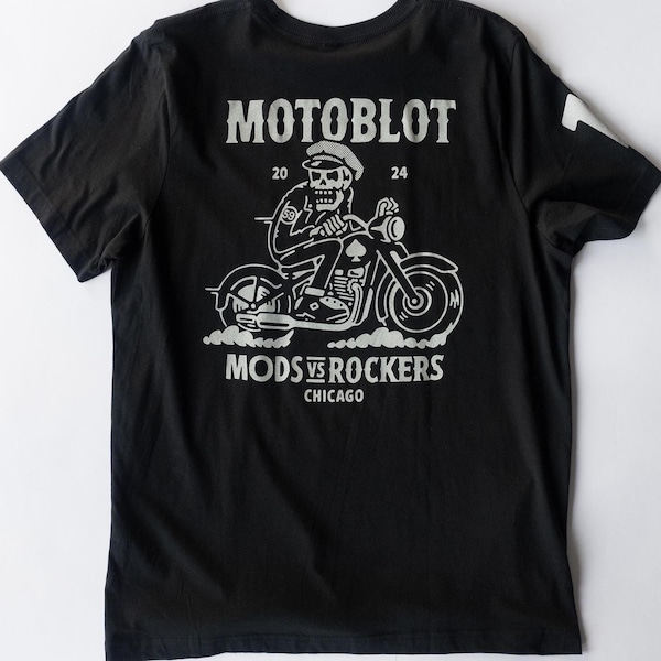 MOTOBLOT / Mods vs ROCKERS Chicago 20th Anniversary ROCKER T-Shirt