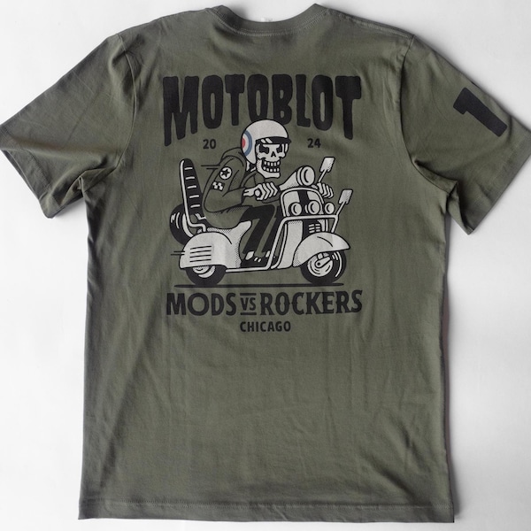 MOTOBLOT / Mods vs ROCKERS Chicago 20th Anniversary MOD T-Shirt