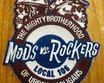 Mods vs Rockers Chicago 2013 MvR Embroidered Jacket Patch