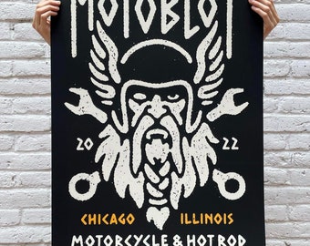 Motoblot 2022 Limited Edition Silkscreen Poster 21.0" x 31.5"