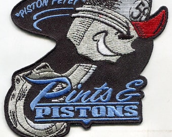 Pints & Pistons Chicago "Piston Petey" Embroidered Patch