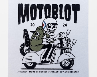 Mod Mini Print - Mods vs Rockers Chicago 20th Anniversary (Motoblot 2024)