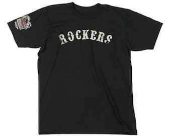 ROCKERS Men's Black T-Shirt