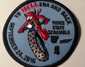To HELLena And Back 2016 Three State Scramble Jacket Patch
