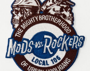 Mods vs Rockers "Urban Hooligan" Embroidered Jacket Patch