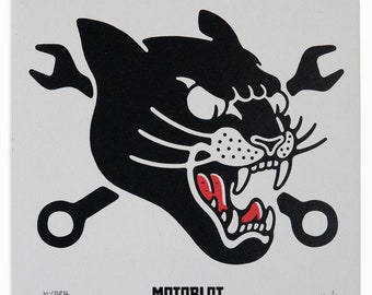 MOTOBLOT 2023 Panther Limited Edition Silk-Screen Print