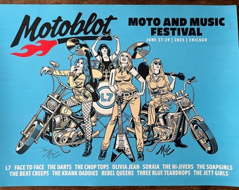 Motoblot 2025 "L7" Limited Edition Silk Screen Poster
