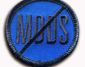 No Mods Embroidered Jacket Patch