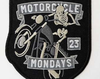Motorcycle Mondays Chicago 2023 Embroiderd Jacket Patch