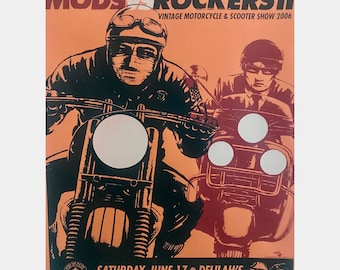 MODS vs ROCKERS Chicago 2006 Silkscreen Poster