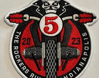Rockers Run Indianapolis 2023 Embroidered Jacket Patch