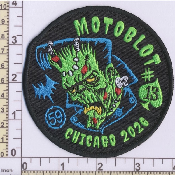 Motoblot 2026 "Frankie" Jacket Patch - 4" Across