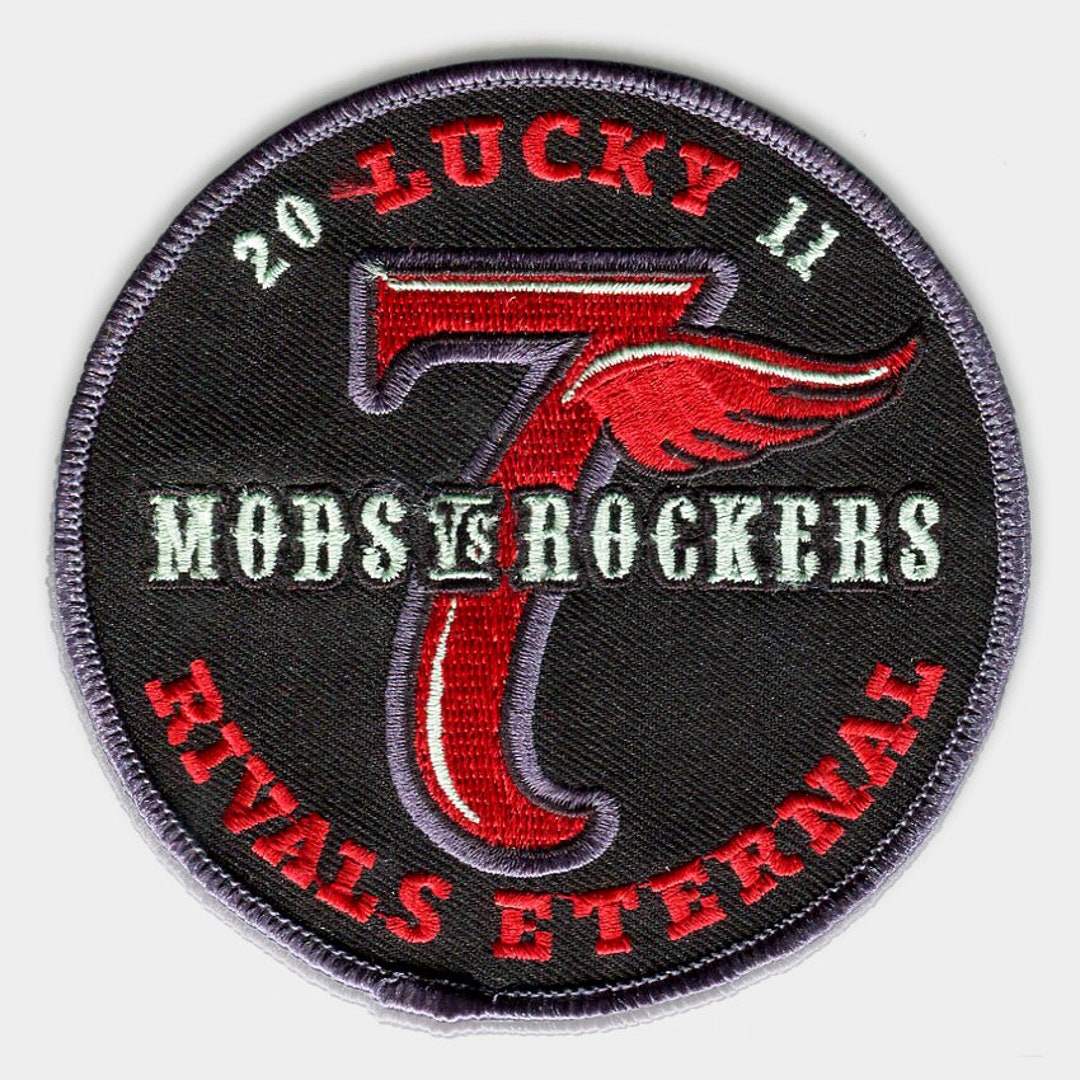 Rocker Rival Mods vs Rockers 2011 « Rivals Eternal » Patch brodé - Etsy France