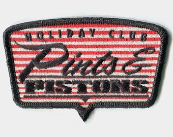 Pints & Pistons Chicago "Holiday Club" Embroidered Jacket Patch (Red)