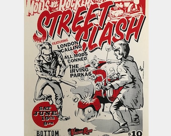 MODS vs ROCKERS Chicago 2011 "Street Clash" Limited Edition Silk Screen Poster