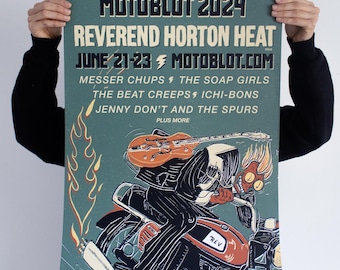 MOTOBLOT 2024 "Phantom Rev" Silkscreen Poster / Limited Edition