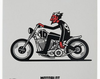MOTOBLOT 2023 "Moto-Diablo" Limited Edition Silk-Screen Print