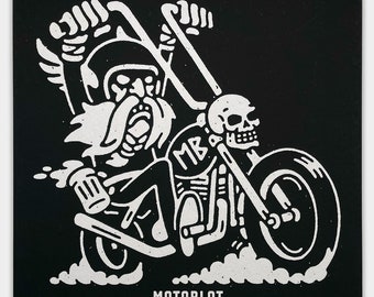 Motoblot 2022 "ODIN Chopper" Limited Edition Screen Print Mini Poster