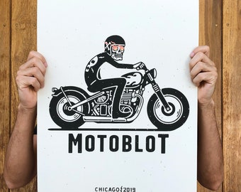MOTOBLOT 2019 Silkscreen Poster "Bobber"