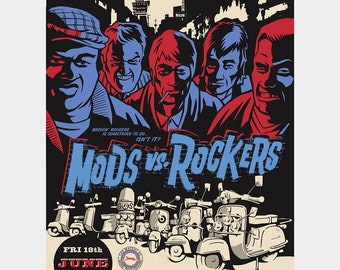 MODS vs ROCKERS Chicago 2010 "Mods" Poster