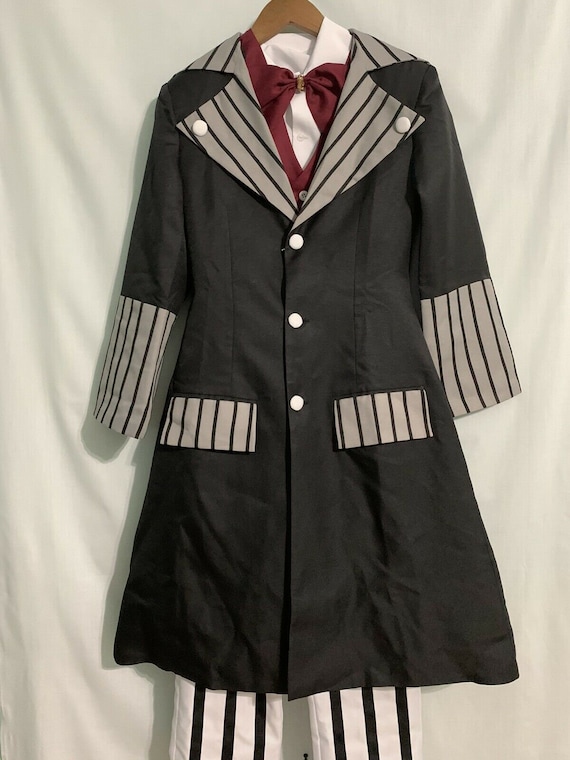 New Black Butler Kuroshitsuji Undertaker Full Set Cosplay Costume outfit Unisex