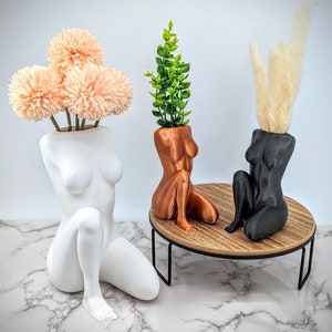 Female Body Vase - Goddess Statue - Vases Decors - Woman Planter - Body Naked - Vase for Dried Flowers - Sculpture Vase Filler