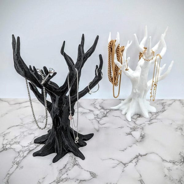 Tree Jewelry Display Stand, Rings and Necklace Fall Display Holder, Gifts for Her, Halloween Jewelry Tree, Jewelry Holder