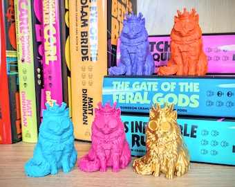 Princess Donut Bookshelf Decor, Dungeon Crawler Carl LitRPG, Book Lover Gift, Goddammit Donut, Library Decor, Cat Bookshelf Accessory