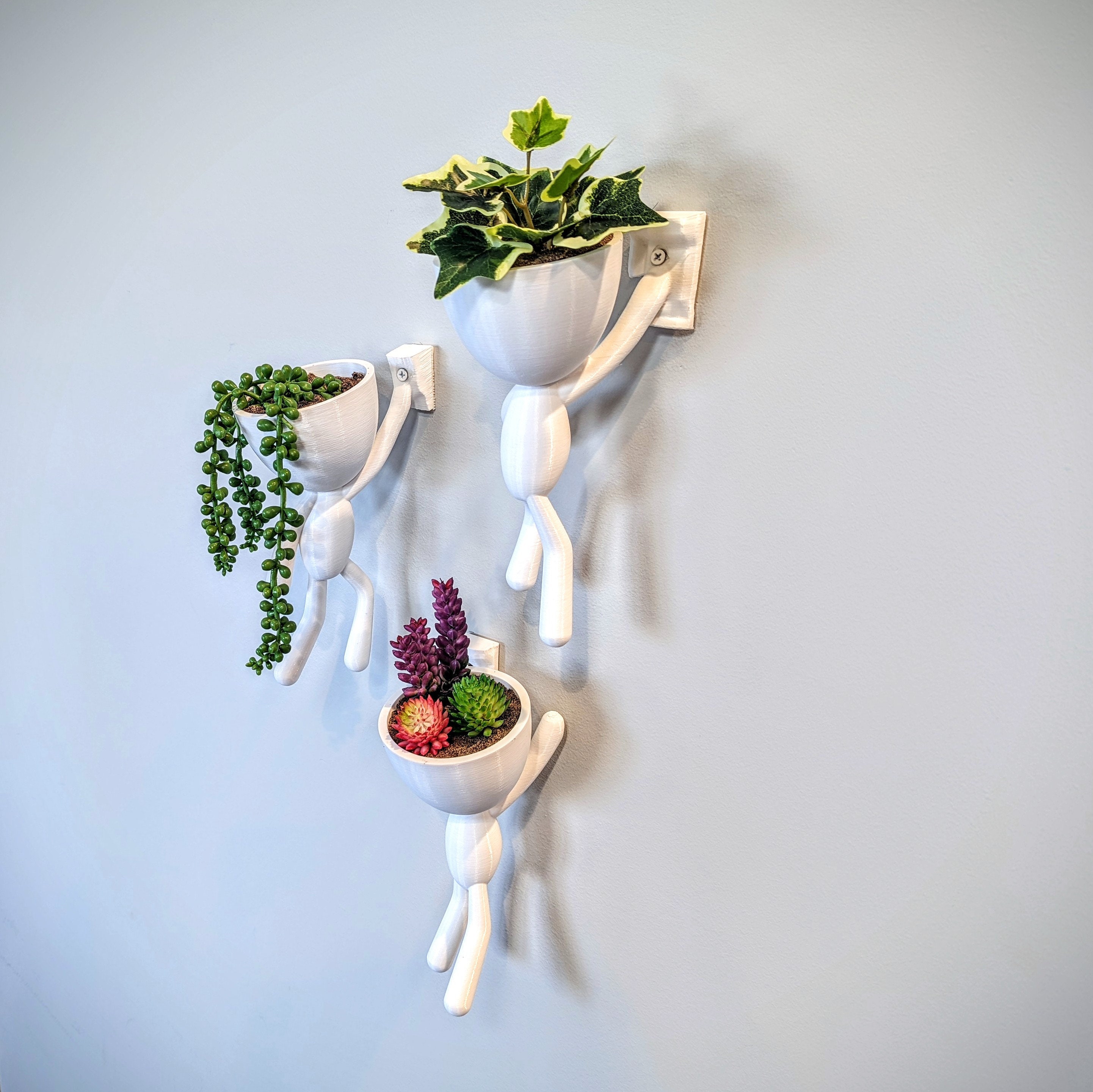 Macetas Colgant De Hierro Y Metal, Maceta Para Jardín Y Balcón De Color Mezclados, Soport Para Macetas Para Pared, Valla, Ventana, Cubo Para Decoración Del Hogar, 1 Ud. - AliExprs 15