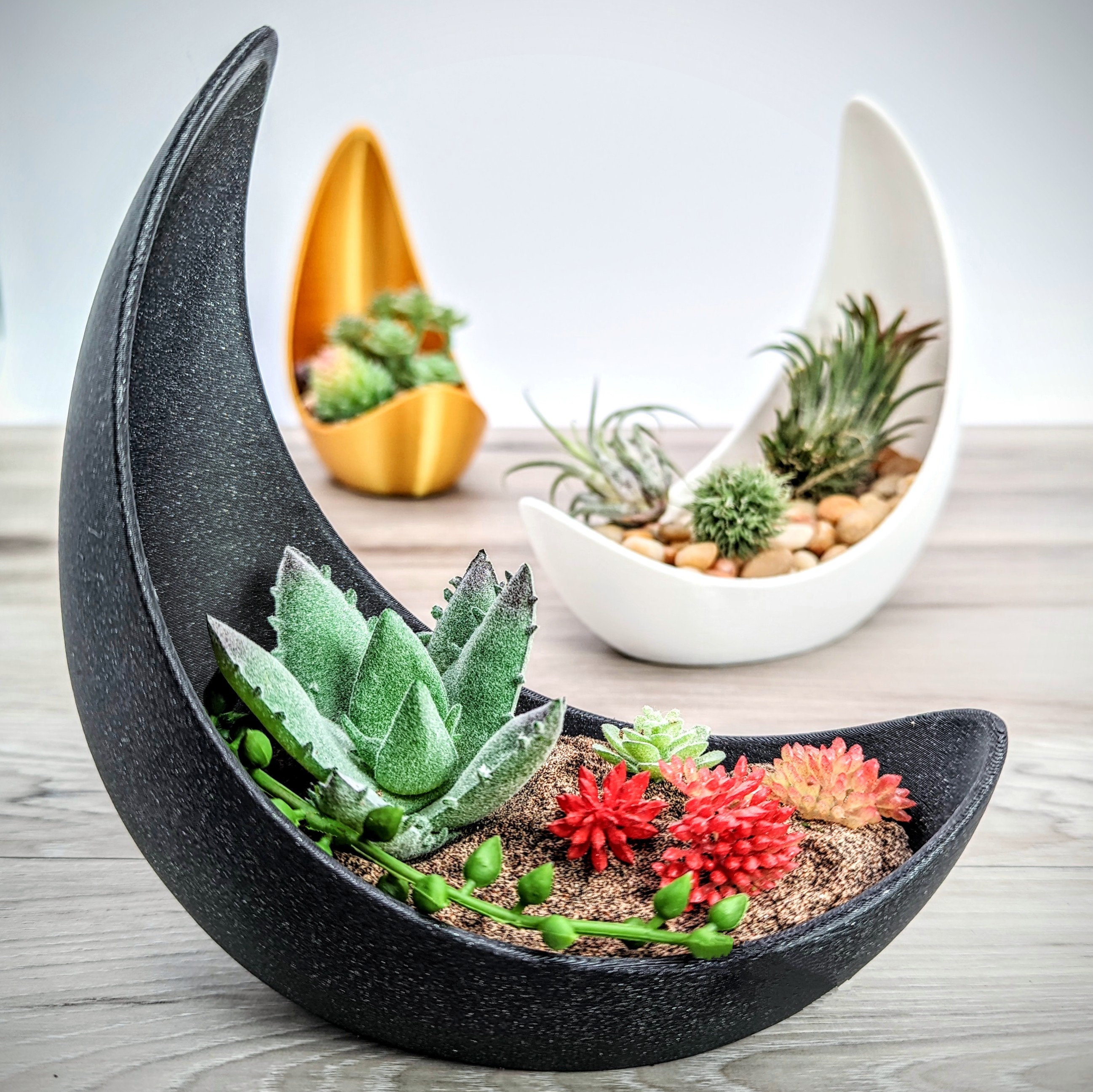 ハーフムーン Halfmoon ヨガ コルク 円筒形 美品 Half Moon Planter - Etsy
