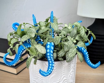 Plant Accessories, Tentacles Halloween Planter Decor, Plant Friends Accessory, Fall Indoor Plant Pot Glow in the Dark Octopus Tentacle Buddy
